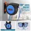 VEVOR 80FT Retractable Extension Cord Reel – Heavy-Duty 12AWG/3C SJTOW Power Cord Reel for Garage, Workshop & Outdoor Use - Image 5