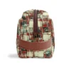 Travel PU Leather Toiletry Bag – "Square Dance" Makeup & Cosmetics Organizer - Image 4