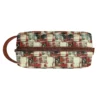 Travel PU Leather Toiletry Bag – "Square Dance" Makeup & Cosmetics Organizer - Image 5