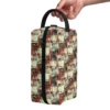 Travel PU Leather Toiletry Bag – "Square Dance" Makeup & Cosmetics Organizer - Image 7