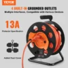 VEVOR Extension Cord Reel, 100FT, with 4 Outlets and Dust Cover, Heavy Duty 14AWG SJTOW Power Cord, Manual Cord Reel with Portable Handle Circuit Breaker, for Toolshed Garage, Tested to UL Standards - Image 51